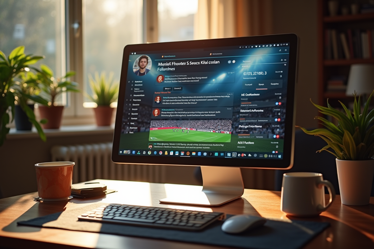 Forum en ligne sur le football dans un cadre cosy